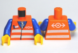 LEGO Torso Track Worker ORANGE (10 pcs)