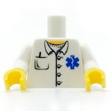 LEGO Romp Ziekenhuismedewerker WIT (10 stuks)