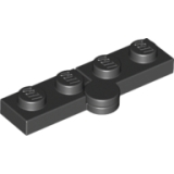 LEGO Scharnier Plaat 1x4 ZWART (100 stuks)