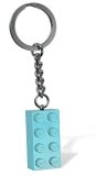 LEGO Key Chain Brick 2x4 MEDIUM AZURE