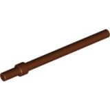 LEGO Staaf 6L met Stopring BRUIN (100 stuks)