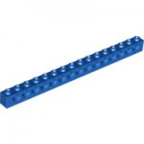 LEGO Brick 1x16 with Holes BLUE (10 pcs)