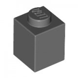 LEGO Brick 1x1 DARK GRAY (100 pcs)