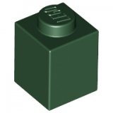 LEGO Steen 1x1 DONKERGROEN (100 stuks)