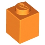 LEGO Steen 1x1 ORANJE (100 stuks)