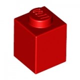 LEGO Steen 1x1 ROOD (100 stuks)