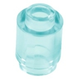 LEGO Steen 1x1 Rond TRANSPARANT LICHTBLAUW (100 stuks)