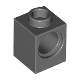 LEGO Steen 1x1 met Gat DONKERGRIJS (100 stuks)