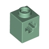 LEGO Steen 1x1 met Asopening ZANDGROEN (100 stuks)