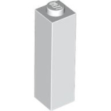 LEGO Steen 1x1x3 WIT  (100 stuks)
