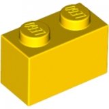 LEGO Steen 1x2 GEEL (100 stuks)