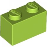 LEGO Brick 1x2 LIMEGREEN (100 pcs)