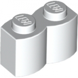 LEGO Steen 1x2 Palisade WIT (100 stuks)