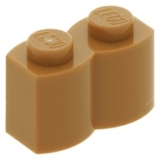LEGO Steen 1x2 Palisade NOUGAT (100 stuks)