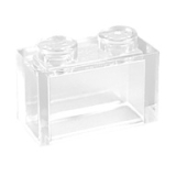 LEGO Steen 1x2 TRANSPARANT (100 stuks)