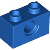 LEGO Steen 1x2 met Gat BLAUW (100 stuks)