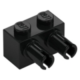 LEGO Brick 1x2 with 2 Pins BLACK (100 pcs)