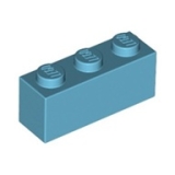 LEGO Steen 1x3 AZUURBLAUW (100 stuks)