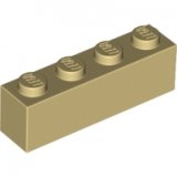 LEGO Brick 1x4 TAN (100 pcs)
