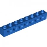 LEGO Steen 1x8 met Gaten BLAUW (100 stuks)