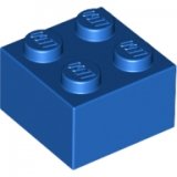 LEGO Steen 2x2 BLAUW (100 stuks)