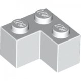 LEGO Steen 2x2 Hoek WIT (100 stuks)