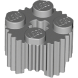 LEGO Steen 2x2 Rond met Grill LICHTGRIJS (100 stuks)