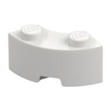 LEGO Brick 2x2 Round Corner WHITE (100 pcs)
