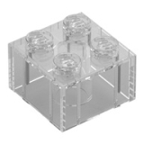 LEGO Steen 2x2 TRANSPARANT (100 stuks)