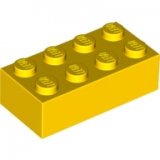 LEGO Steen 2x4 GEEL (100 stuks)