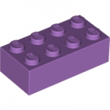 LEGO Steen 2x4 LAVENDEL (100 stuks)