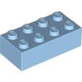 LEGO Brick 2x4 SAND BLUE (100 pcs)
