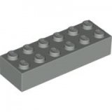 LEGO Steen 2x6 LICHTGRIJS (100 stuks)