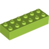 LEGO Brick 2x6 LIMEGREEN 100 pcs BRICKshop LEGO en DUPLO specialist