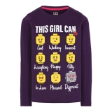 LEGO T-Shirt DONKER PAARS (M-22728 - Maat 104)