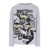 LEGO T-Shirt Ninjago LICHTGRIJS (M12010208 - Maat 122)