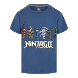 LEGO T-Shirt Ninjago DONKERBLAUW (M12010203 - Maat 140)