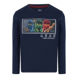 LEGO T-Shirt Ninjago DONKERBLAUW (M12010287 - Maat 140)