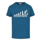LEGO T-shirt DONKER TURQUOISE (LWTIAS 305 - Maat 122)