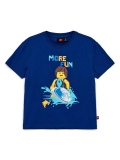 LEGO T-shirt DONKERBLAUW (LWTANO 317 - Maat 140)