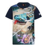 LEGO T-shirt Ninjago DONKERBLAUW (LWTAYLOR 323 - Maat 140)