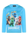 LEGO T-shirt Ninjago HELDERBLAUW (LWTAYLOR 617 - Maat 104)