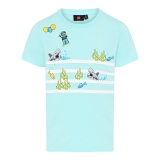 LEGO T-shirt Sharks LICHTTURQUISE (LWTAYLOR 310 - Maat 128)