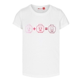 LEGO T-shirt WIT (LWTEAH 301 - Maat 140)