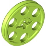 LEGO Technisch Wiel 3x3 LIMEGROEN (100 stuks)
