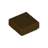 LEGO Tegel 1x1 DONKERBRUIN (100 stuks)