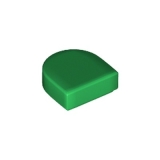 LEGO Tile 1x1 Halfround GREEN (100 pcs)