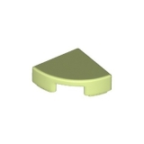 LEGO Tile 1x1 Quarter Round SPRING GREEN (100 pcs)