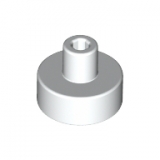 LEGO Tegel 1x1 Rond Staaf Pinhouder WIT (100 stuks)