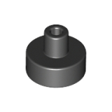 LEGO Tegel 1x1 Rond Staaf Pinhouder ZWART (100 stuks)